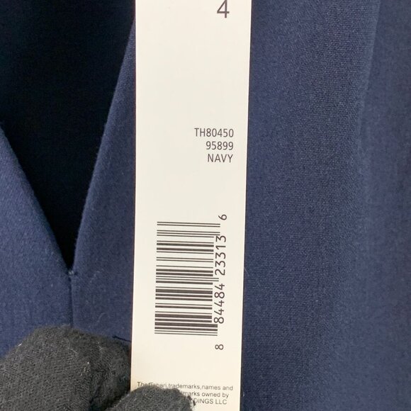 NWT T Tahari Tonya Pleated Sleeveless V Neck Sheath Dress  Size 4 - Picture 8 of 9